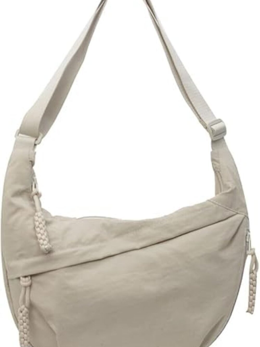 🆕 VOSTEVAS Crossbody Bag for Women Men Crescent Shoulder Bag Nylon Hobo Purse